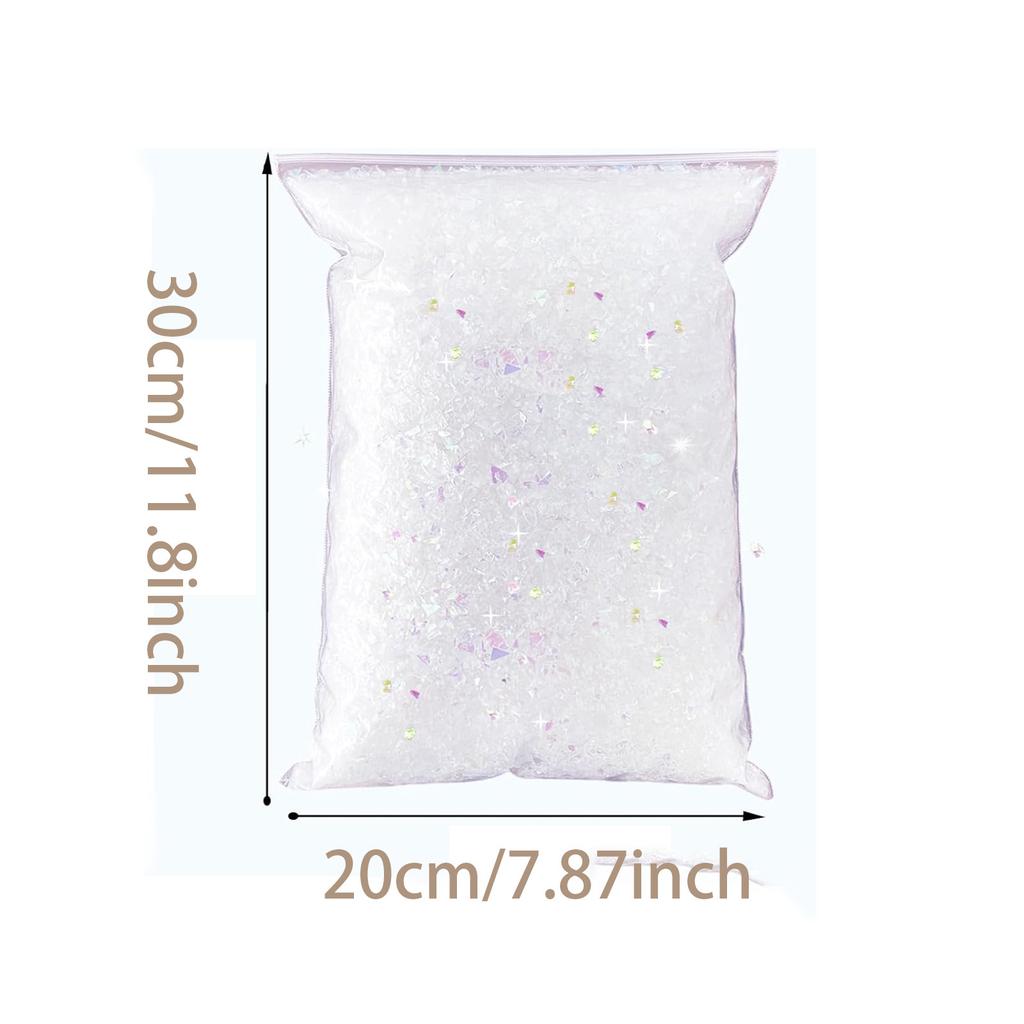 250g Artificial Snow Powder Frozen Party Snow Queen Christmas Party Decoration Fluffy Snowflakes Winter Decoration