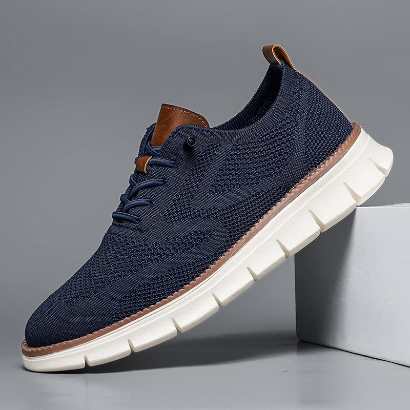 Men's Shoes Breathable Mesh Lace Up Walking Shoes Anti Slip Comfortable Athletic Shoes Lightweight Sneakers for Men
