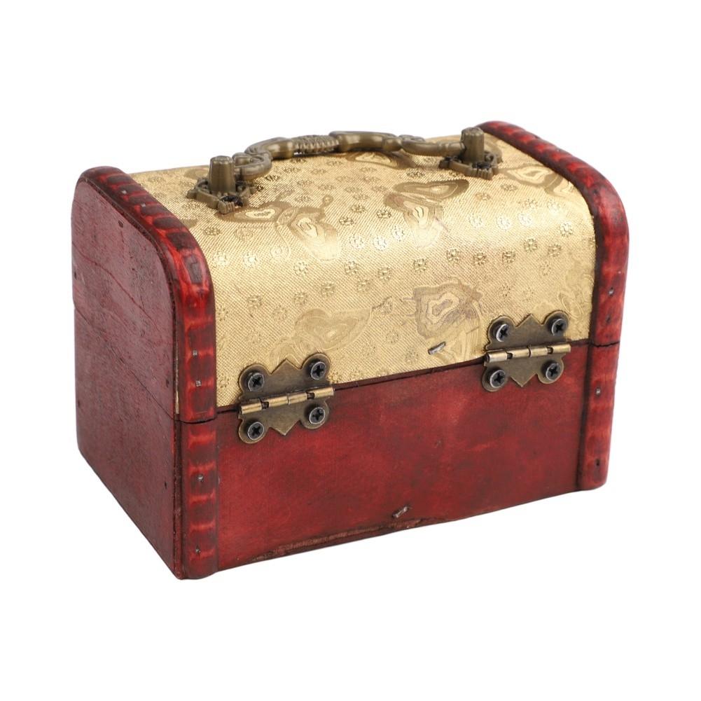 Jacquard Jewelry Organizer Vintage Storage Box Decorative Piece