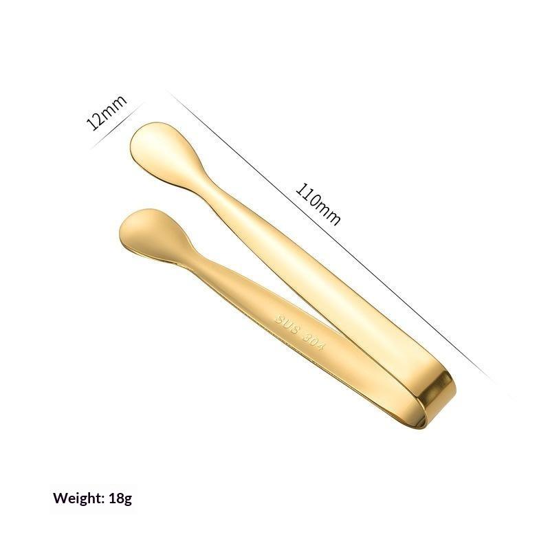 Sugar Cube Tongs Multi-Color Ice Clamp Stainless Steel Electroplated Ice Tongs Ice Clip For Bar Kitchen Sugar Cube Meal Clip