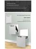 Wall-Mounted Folding Shoe Cabinet and Stool for Entrance or Bathroom