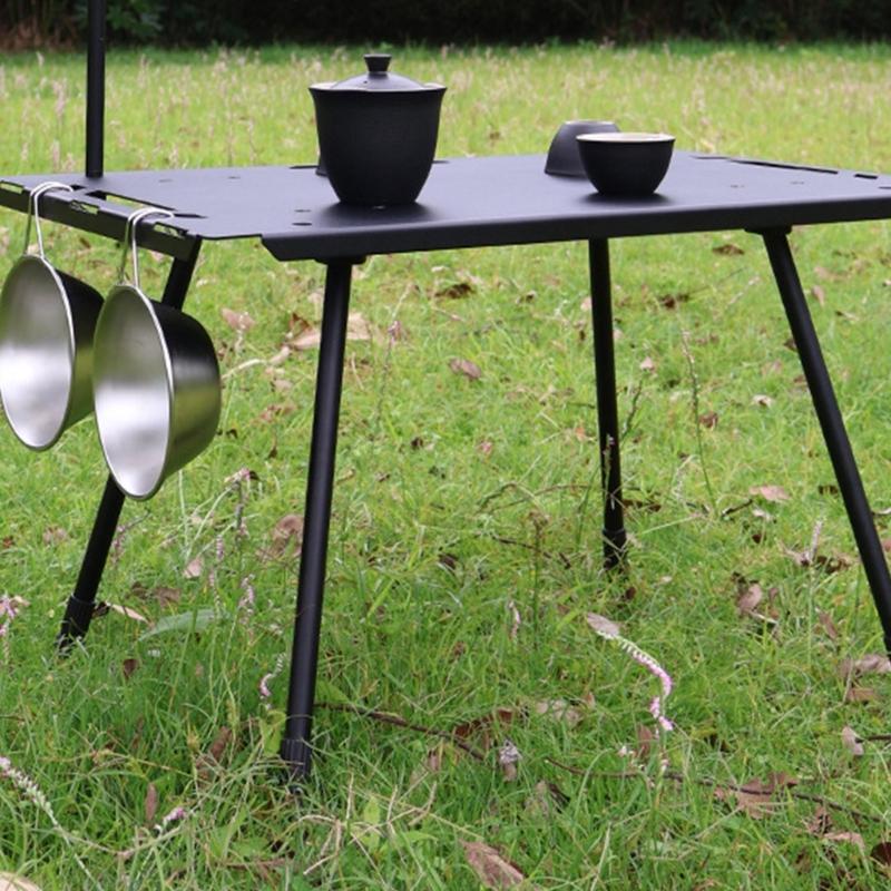 Quick Setups Folding Camping Table Legs Folding Table Stool Base Four leg Part for Office Camping Table Home Enduring