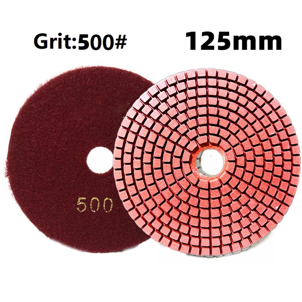 1pc 5 Inch 125mm Polishing Pads Wet/Dry Flexible Grinding Sanding Discs For Granite Stone Concrete Marble Polishing