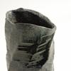 Shigaraki Ware "Hechimon" Flower Vase, Large, Vertical, Purple and Black, with Shisui Rock Face, Suitable for Buddhist Altars, Ceramic, MR-1-2526