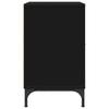 Nightstand with Drawers Black 49 x 36 x 61 cm Engineered Wood