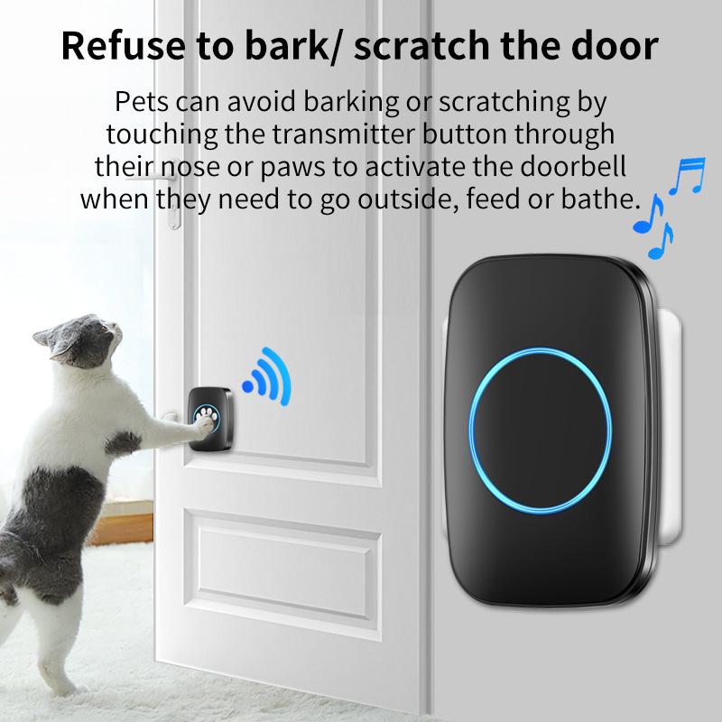Wireless Dog Training Bell: Waterproof Push-Pull Doorbell for Indoor/Outdoor Use