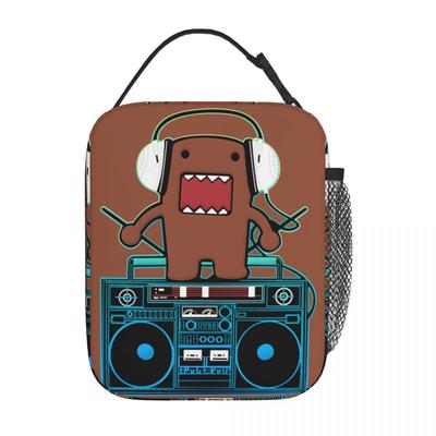 Domo Kun DJ Domo Insulated Lunch Bag Large Reusable Cooler Bag Tote Lunch Box Beach Travel Food Handbags