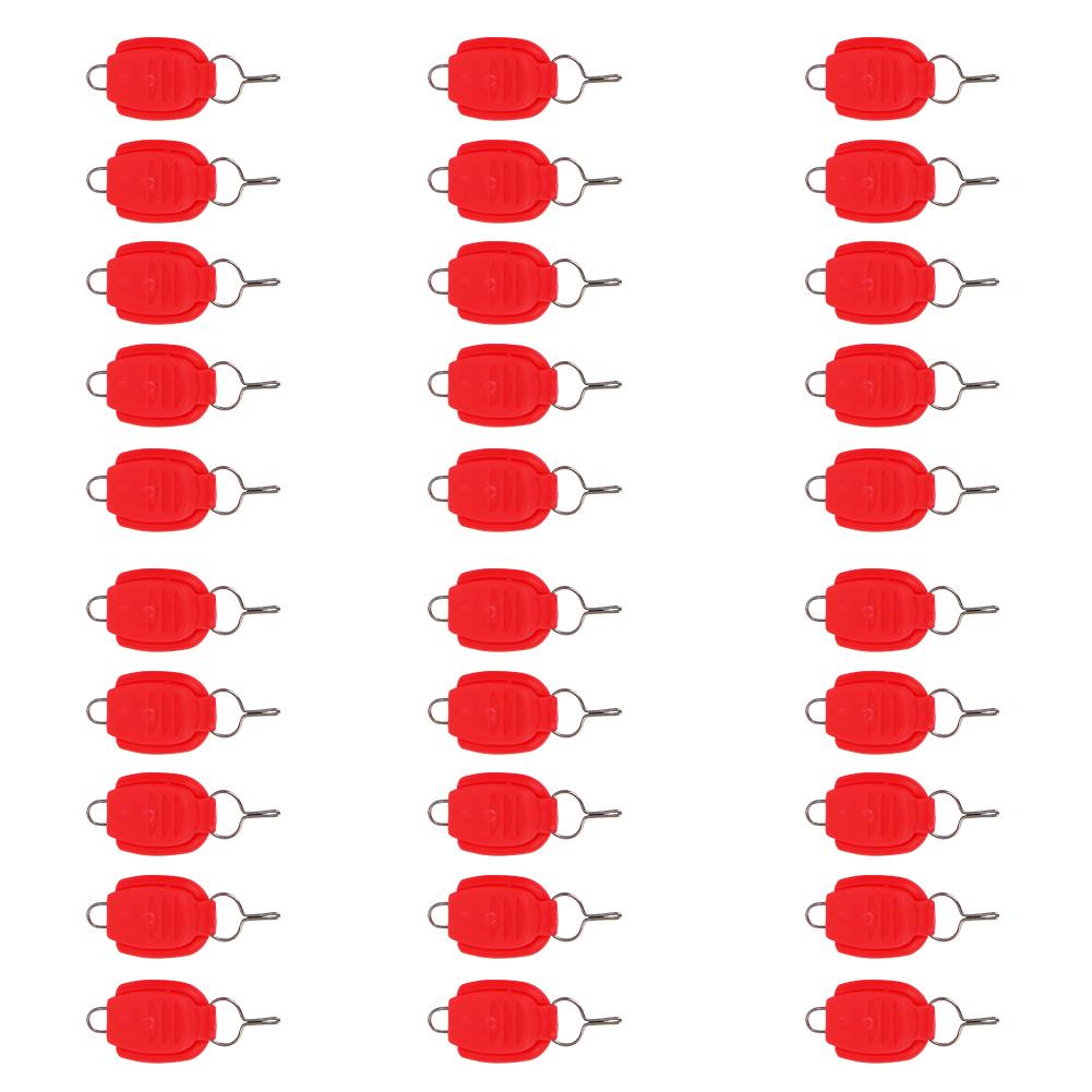 6Bag Fishing Line Rope Buckle Cord Winding Tool Luminous Lock Wire Lure Accessory1#