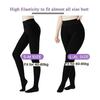 2PCS Femmes Nude Jambes Polaire Chaud Extensible Collant en Molleton Résistant Bas Beige Leggings Taille Haute Imperméable(L-XL)