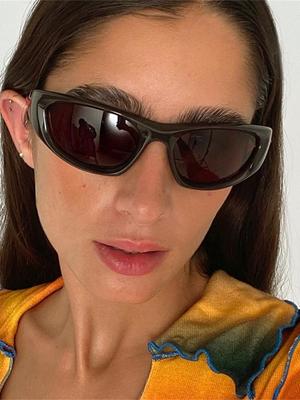 Vintage Y2K Punk Cat Eye Women Sunglasses Brand Designer Fashion Retro Outdoor Sports Shades UV400 Men Driving Sun Glasses