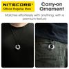 Nitecore Halo 10 Titanium Curve Measure Ring Mini 16g Lightweight Portable EDC Fidget Toy Pendant for Outdoor Home
