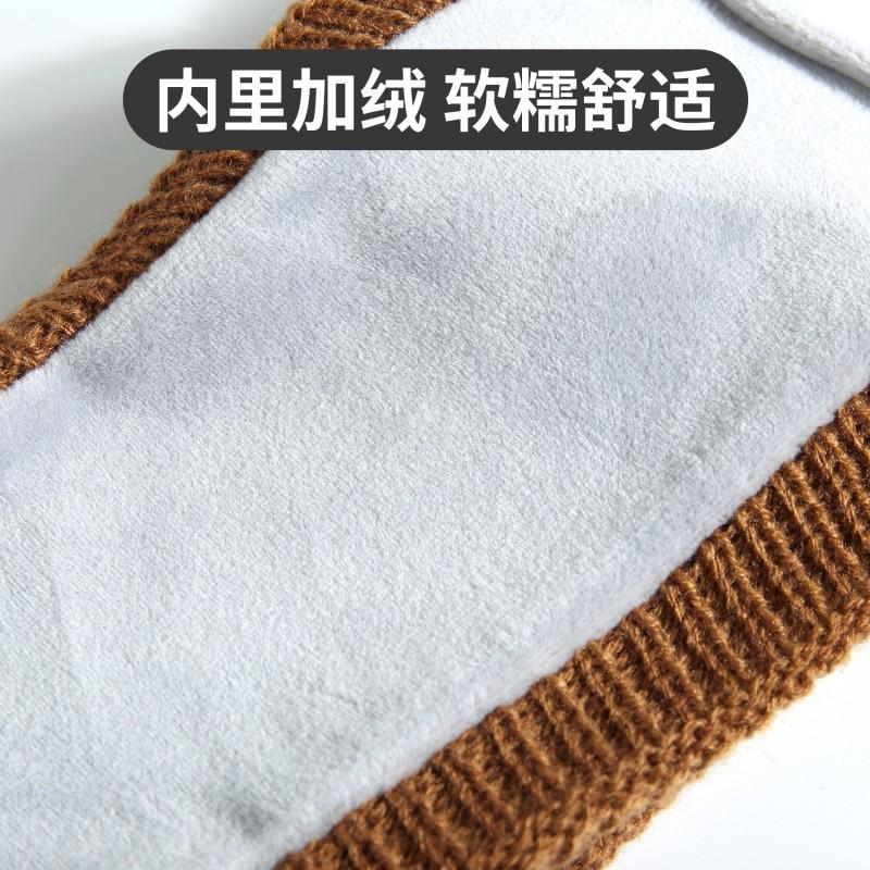 Knitted Headband Women Winter Warm Hair Band Sport Headwrap With Fleece Lining Plaid
