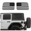 USA Flag Window Decal For Jeep Wrangler JL  2018+ Rear Window Sticker Accessorie