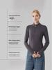 Women's Stand-Up Collar Half-Zip Slimming Yoga Sweatshirt - Warm, Thick, Breathable Long Sleeve Outerwear