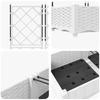 Garden Planter Set 3 pcs White 120 x 40 x 125.5 cm Plastic