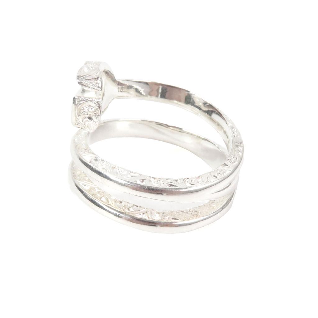 Excellent GUCCI Ring Double G key motif accessories Silver AG925 mens 18 770719 Used