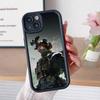 Game Delta Force Thicken TPU Mobile Phone Case for iPhone 17 16 15 14 13 12 11 Air Pro Max Plus Colorful Cover
