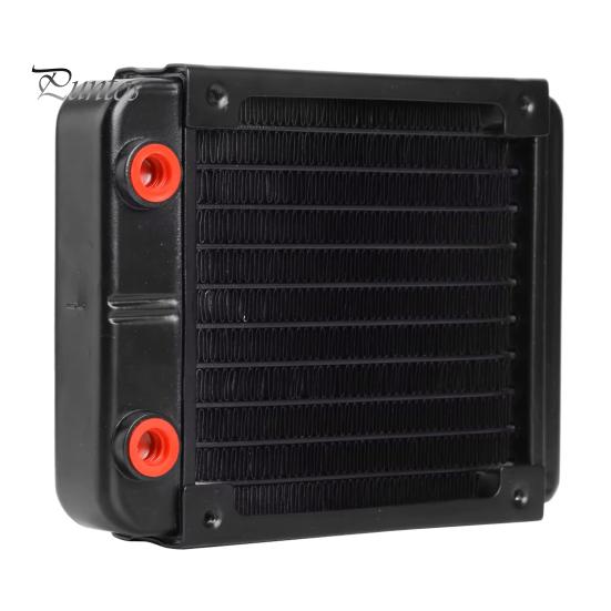 

120 мм радиатор водяного охлаждения широко используемый G1/4 резьба алюминиевый теплообменник радиатор ПК кулер радиатор чёрный