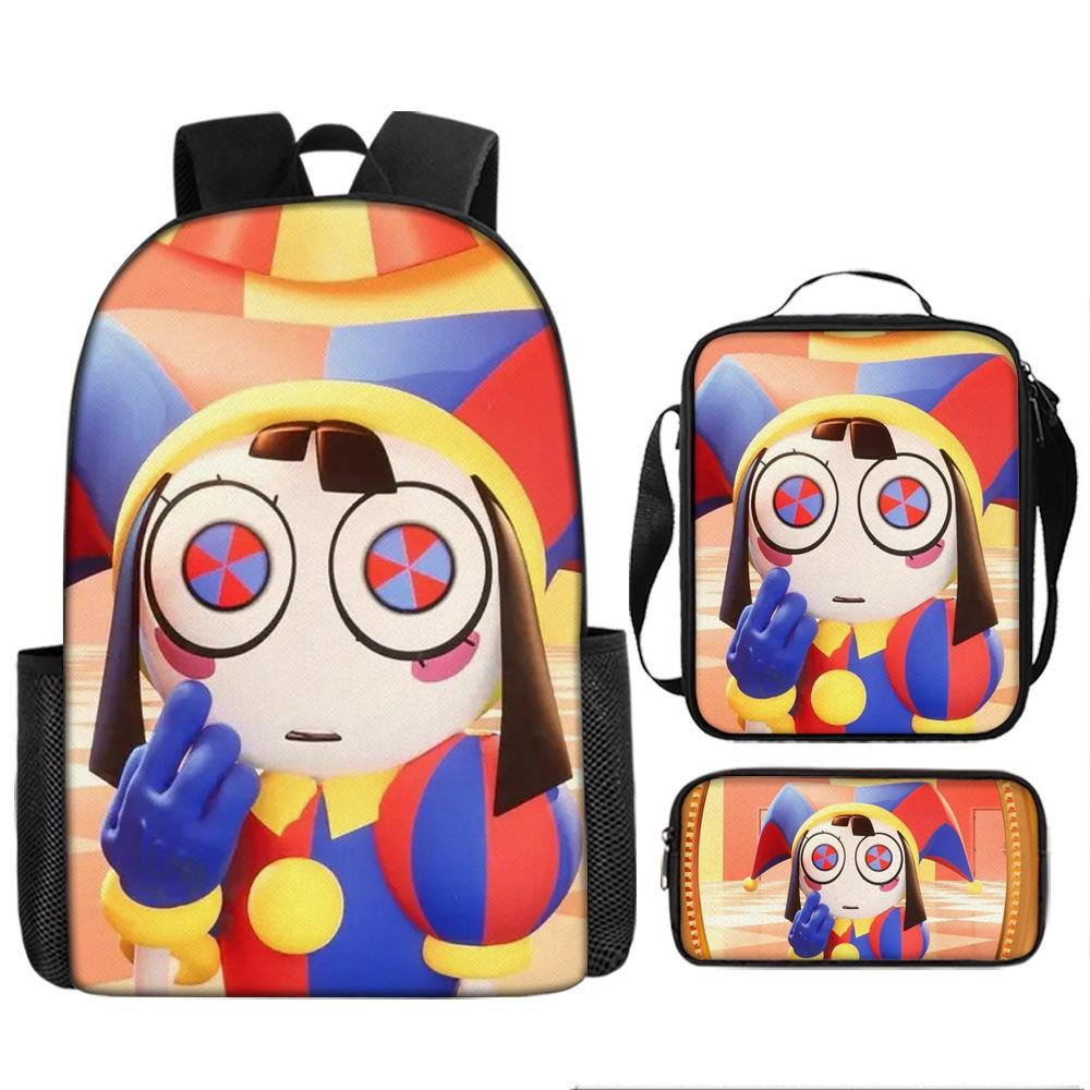 

Мультяшный Аниме Рюкзак Сюрприз Цирк Студенческий Легкий Рюкзак Большой Вместимости Водонепроницаемый Pencil Case
