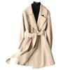 New Double-sided Cashmere Coat for Women's Medium and Long High-end Small Woolen Coat for Women