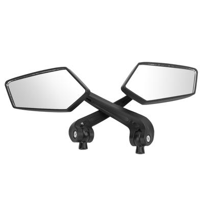 Pár motocyklového spätného zrkadla čierne HD otočné pre závit 8 mm 10 mm skúter ATV