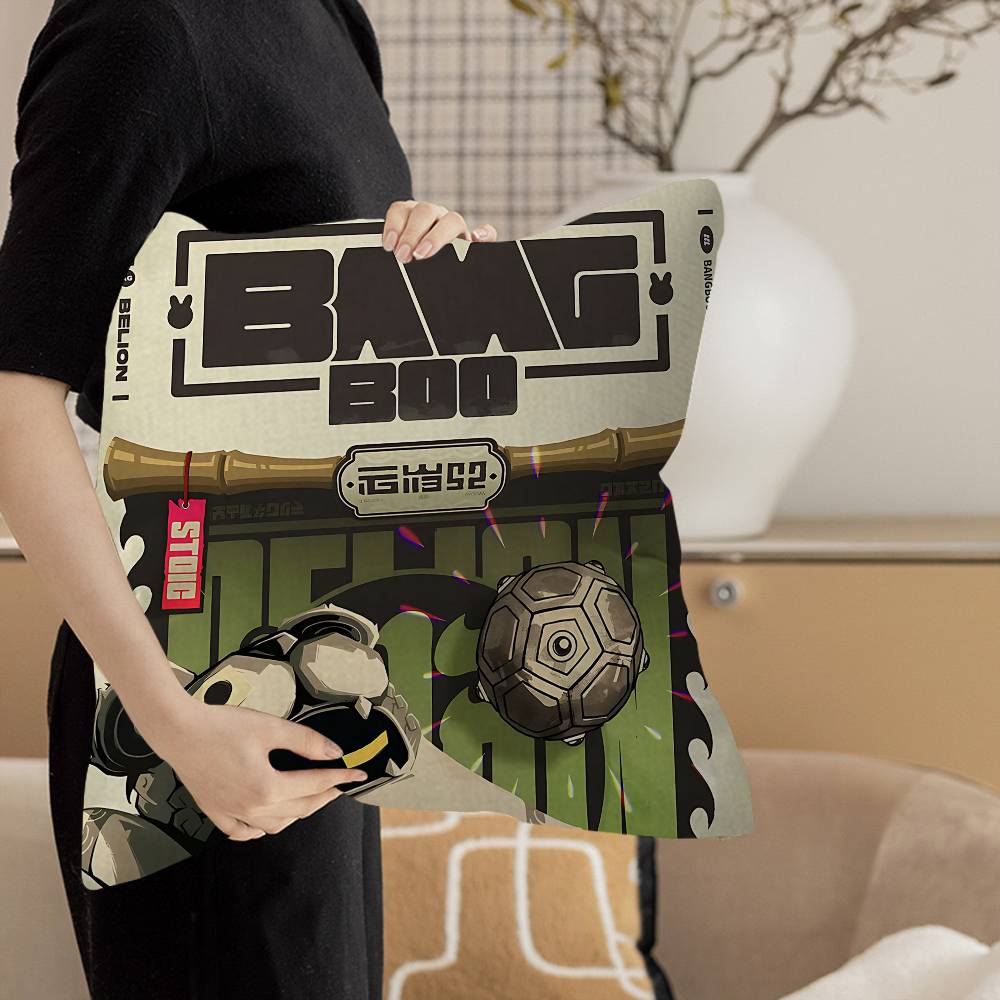 

Zenless Zone Zero ZZZ Bangboo Cushion Cover Pillowcase Upholstery Sofa Throw Pillow Home Decor Pillowcas 12x12Inch