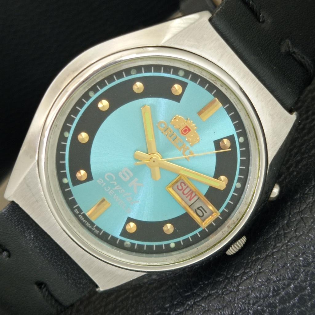 ORIENT SK CRYSTAL AUTOMATIC 46941 ВИНТАЖНЫЕ ЯПОНСКИЕ МУЖСКИЕ ЧАСЫ a704858-1