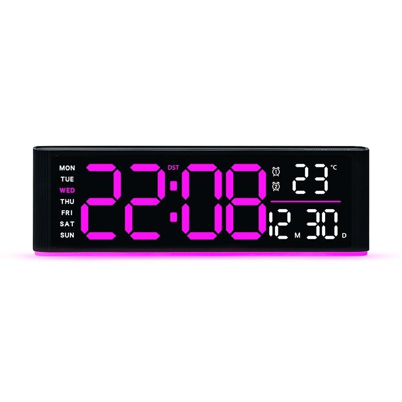 New Electronic Clock Simple Multi-function Clock Rectangular Large Font Alarm Clock Can Be Hung Vertical Clock 1101