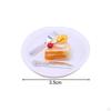 Dollhouse Dessert Cake with Plate, Kitchen Accessories, Miniature Doll Toys for