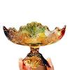 Nordic Light Luxury Crystal Glass Fruit Bowl - Creative Decorative Plate for Home or Living Room