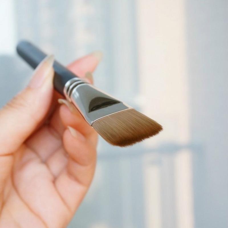 1Pc Professional Wooden Handle Foundation Brush Cream Concealer Makeup Brush Soft Facial Mask Mud Brush Cosmetic Tools