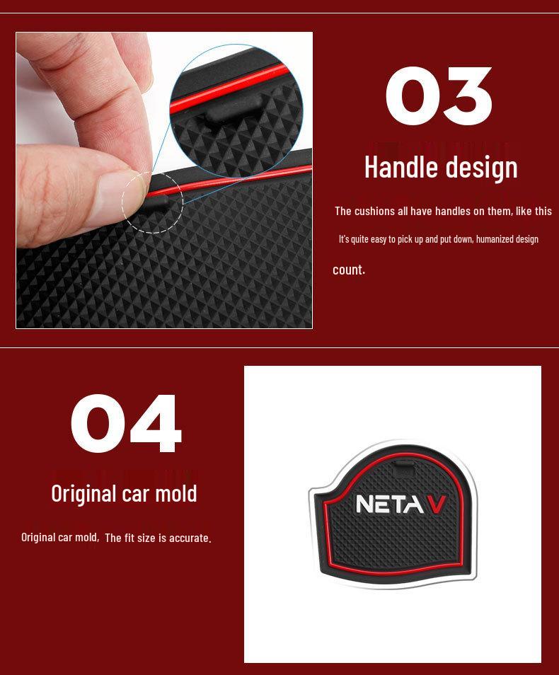 Nezha V Door Slot & Cup Holder Pad for Interior Decoration & Storage Enhancement