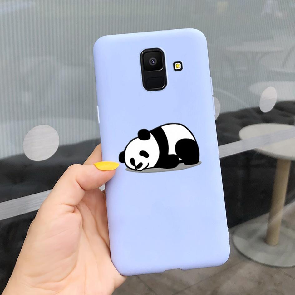 For Samsung Galaxy A6 2018 Case SM-A600F Cute Sunflower Astronaut Phone Cover For Samsung A6 Plus 2018 A6Plus A6+ SM-A605F Coque