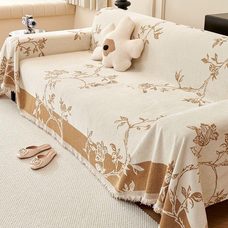 Thickened Double-Sided Sofa Cover Cloth Four Seasons Universal Non-Slip Sofa Cover Sofa Towel Full Cover One-Piece Sofa Cushion