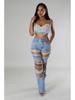 2025 Beaded Ripped Elastic Jeans for Women: Hot Girl Summer Style