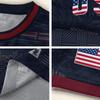 Men's USA Football Graphic Jersey Short Sleeve Crew Neck T Shirt Athletic Fit Lightweight Soccer Top for Outdoor Sports and Casual Wear