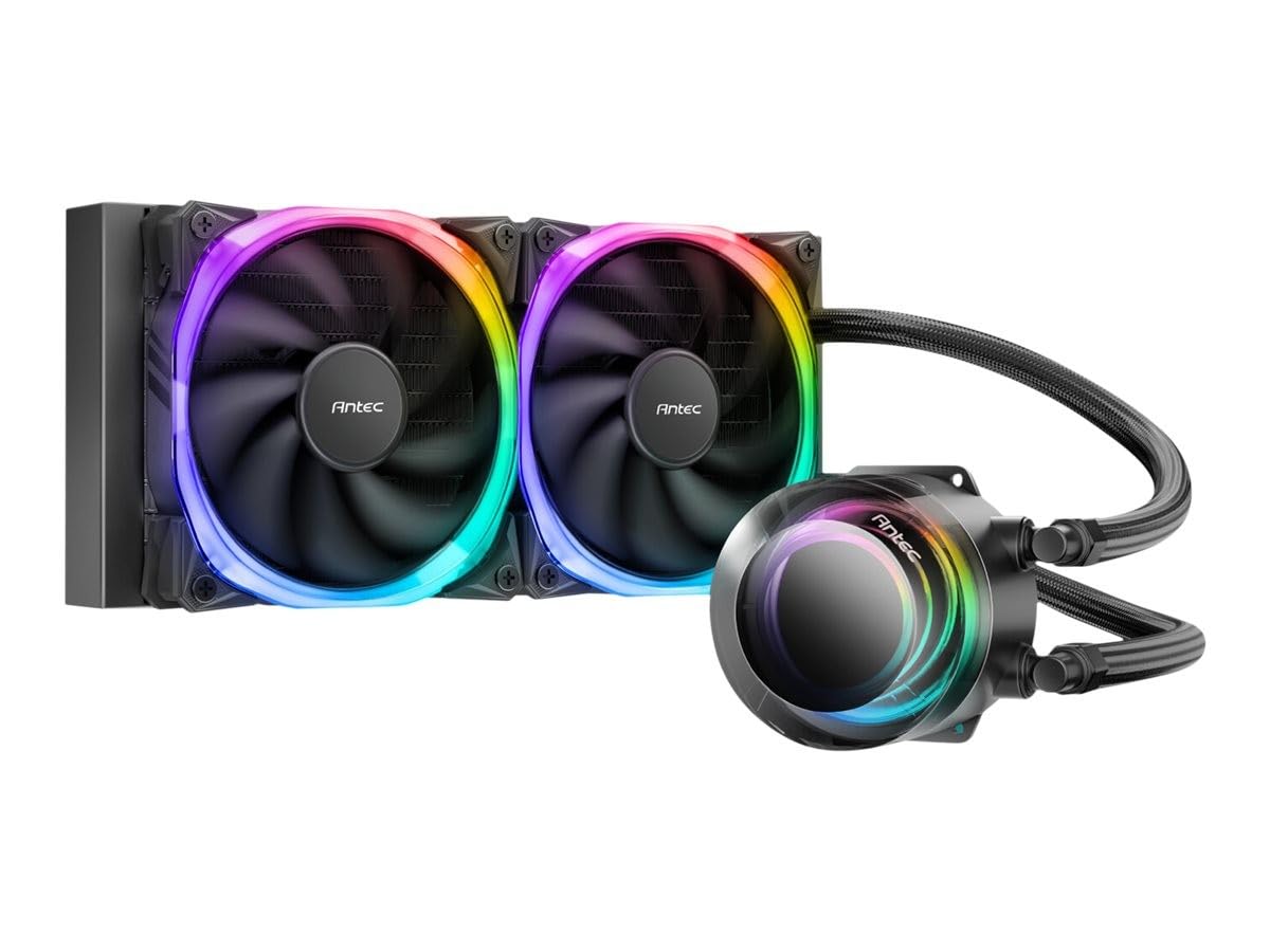 

Antec Vortex 240 ARGB liquid CPU cooler with 240mm [All-in-one radiator]
