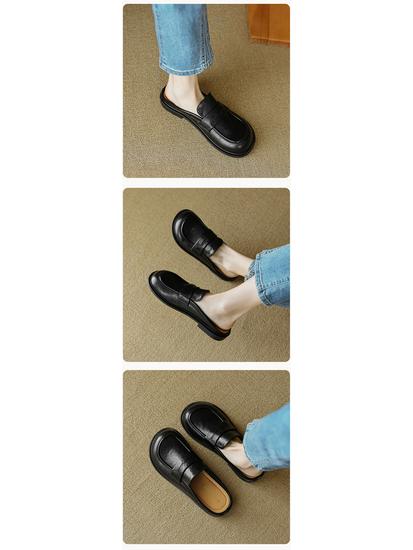 Weiwei Girl 939-1 Women's Retro Closed-Toe Slip-On Summer Mule Sandals 2024