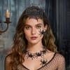 Halloween Costume Spiders Headpiece Necklace Set Portable Durable Party Accessories Nontoxic Plastic Party Decoration