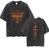 Hett Spel Dungeon Crawler Carl Vintage Tvättade T-shirts Prinsessamunk Rolig Katt Grafisk T-shirt Herr Dam Överdimensionerad Bomulls-T-shirt