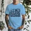 Computer Whisperer IT Tech T-Shirts,Computer Nerd Engineer Shirt,Science T-Shirts,Men's Tee Tops Clothing Short Sleeve Clothes