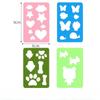 4/7PCS Set Wool Felt Mold Needle Felting Animal Plant Irregular Patterns DIY Craft Stencil Handicraft Shaping Mould Tool