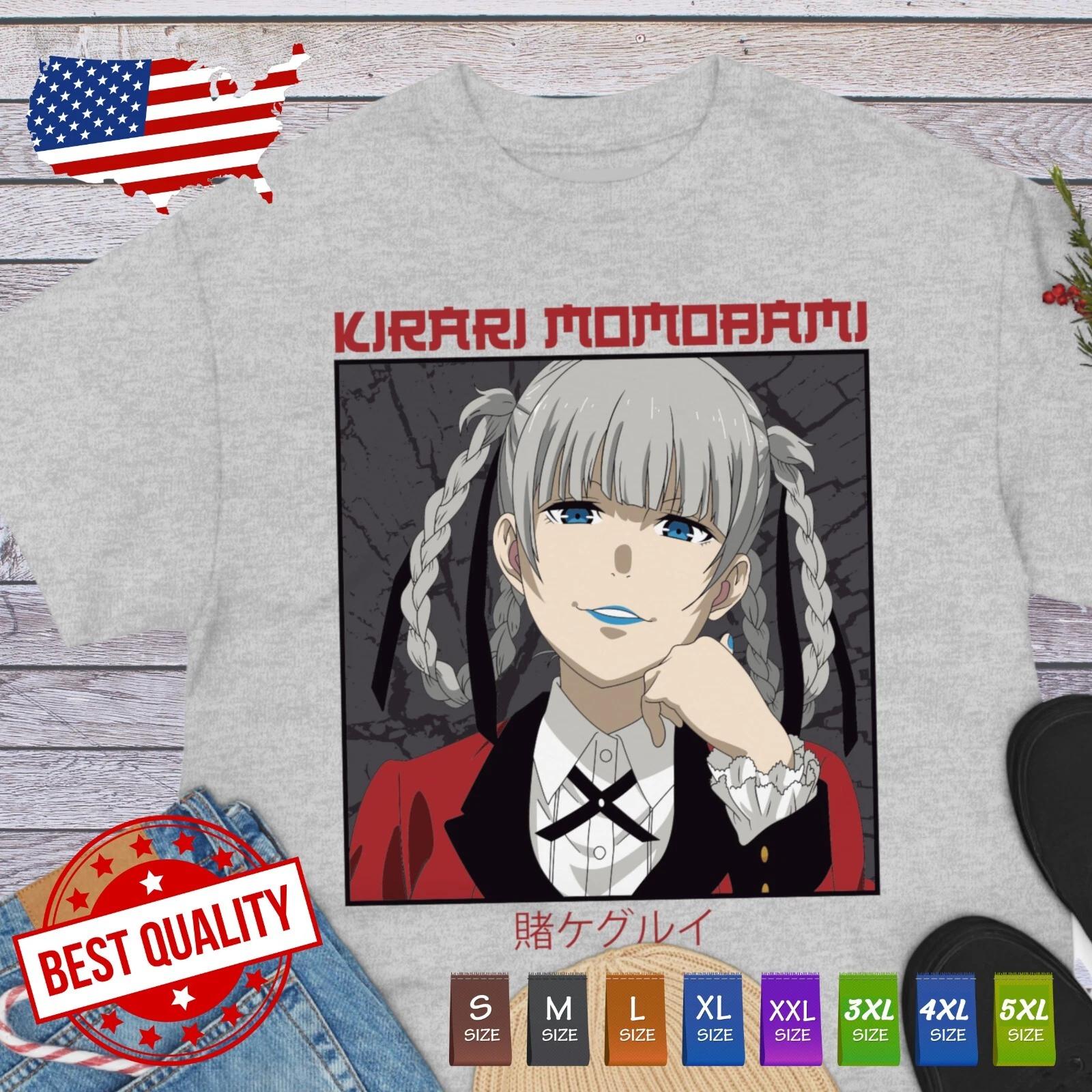 Kirari Momobami Kakegurui Waifu Shirt Girl Anime Clothing Japanese Tee / Yumeko XL