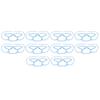 10Pcs Mask Brace Antifog Food Grade Silicone Freely Foldable Reusable Mask Support Frame for Outdoor   School