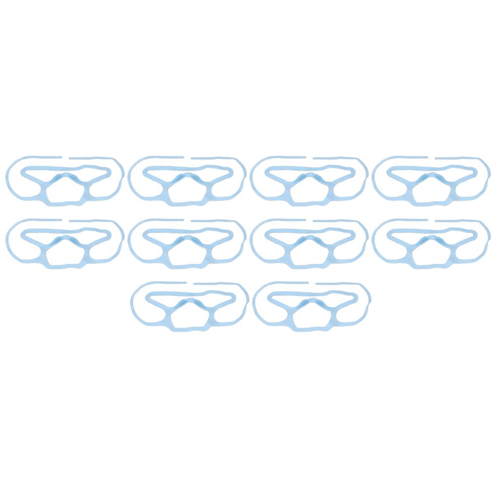 10Pcs Mask Brace Antifog Food Grade Silicone Freely Foldable Reusable Mask Support Frame for Outdoor   School