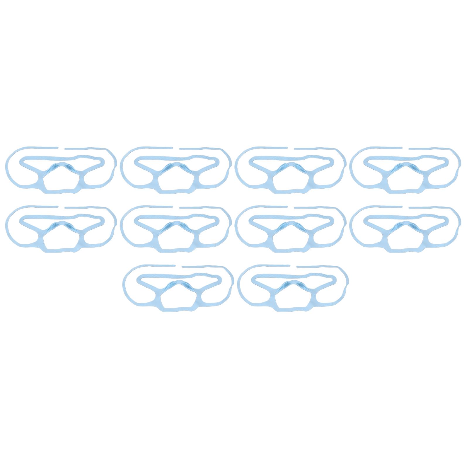 

10 шт. Маска-каркас Антизапотевающий Пищевой силикон Свободно складываемый Многоразовый Каркас для поддержки маски для синий