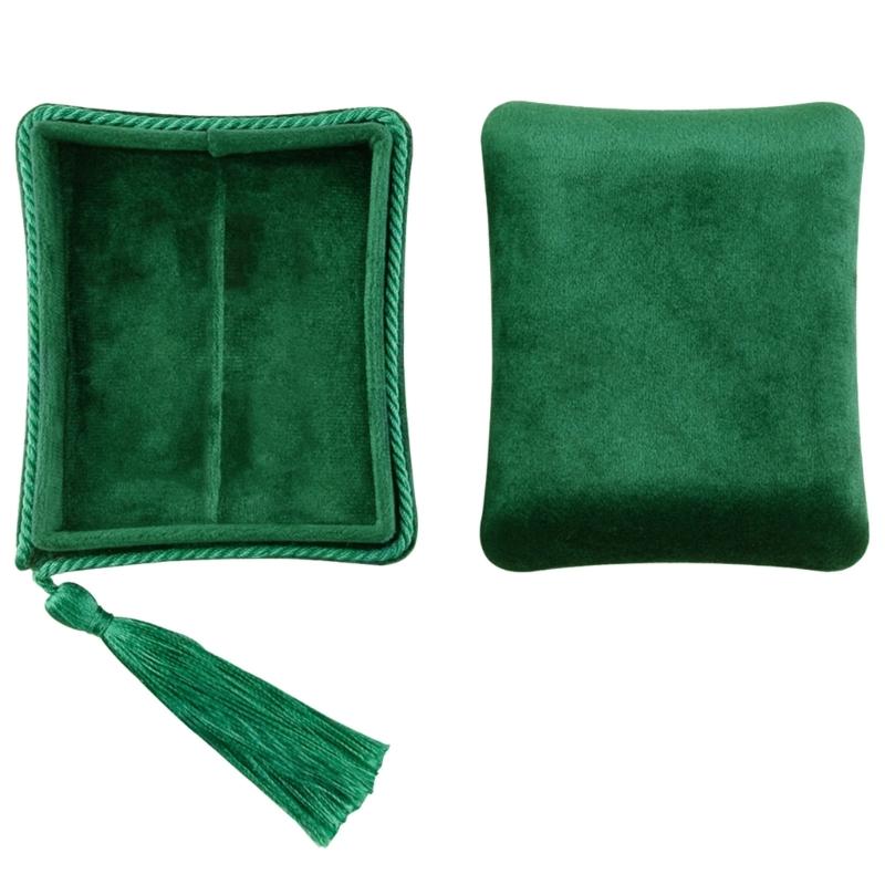 Velvety Jewelry Box Portable Travel Case Organizers with Multi Layer Compartments for Rings Necklaces Earrings