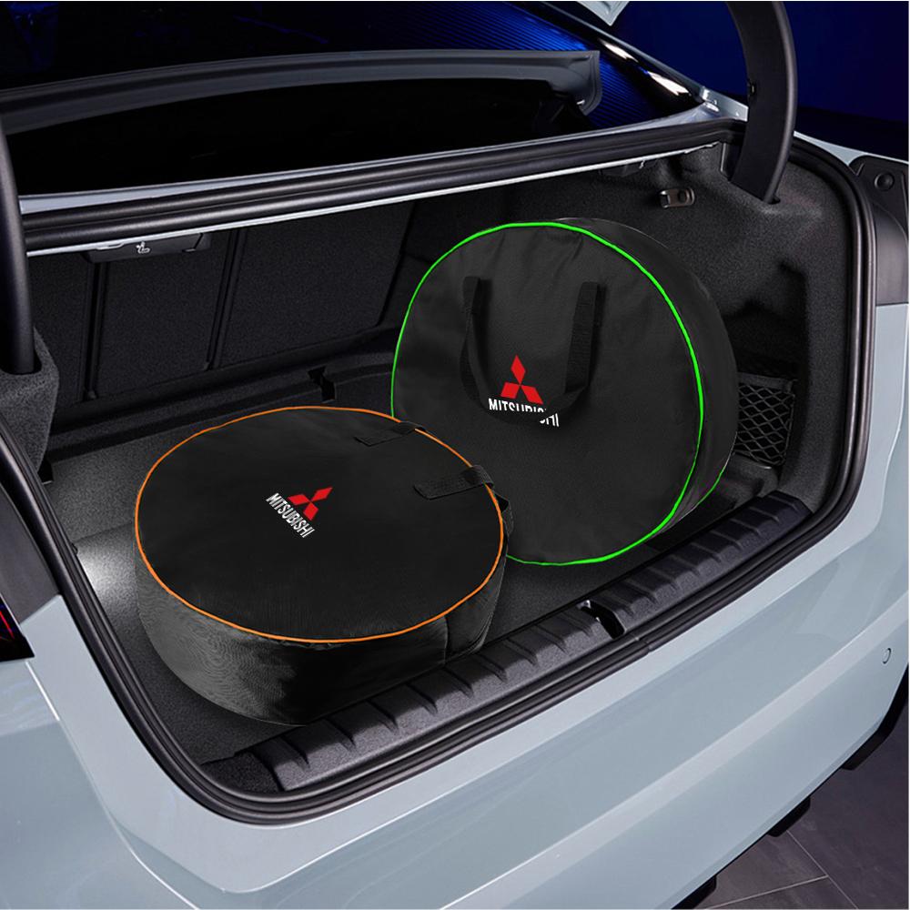 Car Charging Cable Storage Carry Bag Round Charger Cables Carry Bag for Mitsubishi Ralliart Lancer EX Outlander ASX Competition