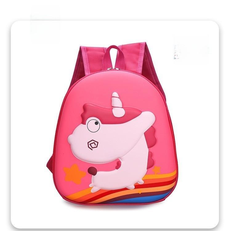 Catnoir Mario Elsa Dinosaur Unicorn Cartoon Printed Backpack Children