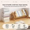 Solid Wood Small Bookshelf 33-50cm Simple Office Desktop Bedside Storage Rack for Children's Room